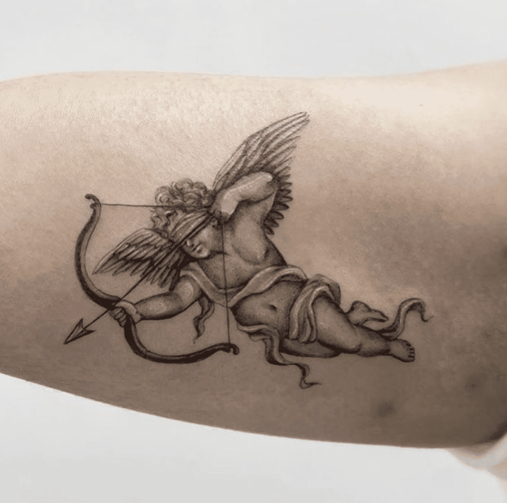 Eros Wings Greek Mythology Tattoo