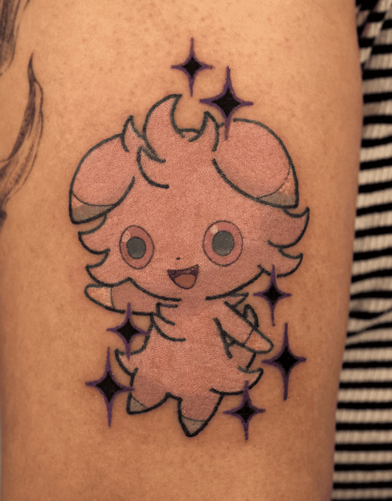 Espurr Shiny Kalos Pokémon Tattoo
