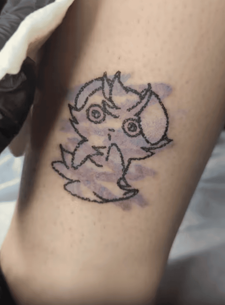 Espurr Sketch Kalos Pokémon Tattoo