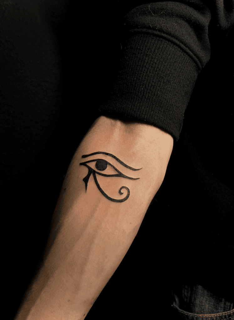 Eye of Horus Simple Egyptian Mythology Tattoo