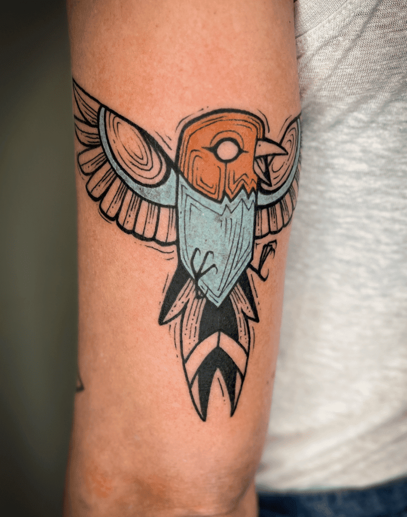 Fletchling Alt Kalos Pokémon Tattoo