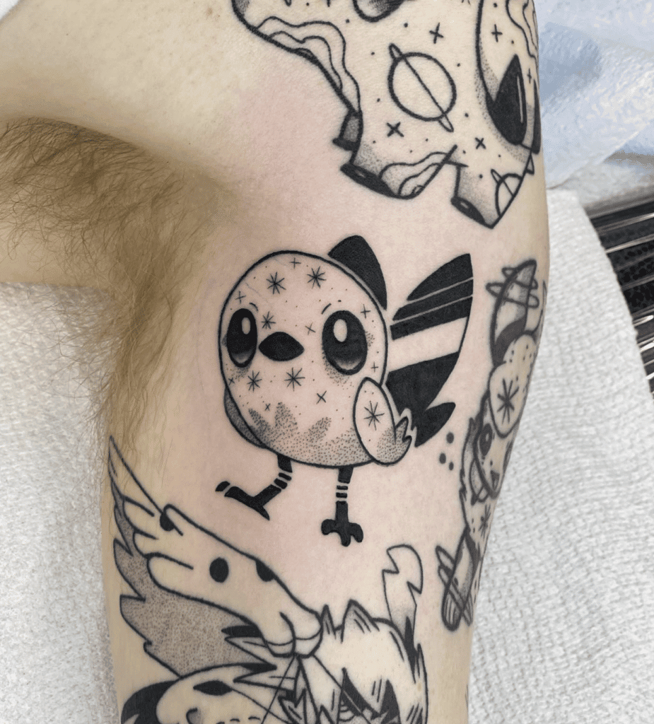 Fletchling Kalos Pokémon Tattoo