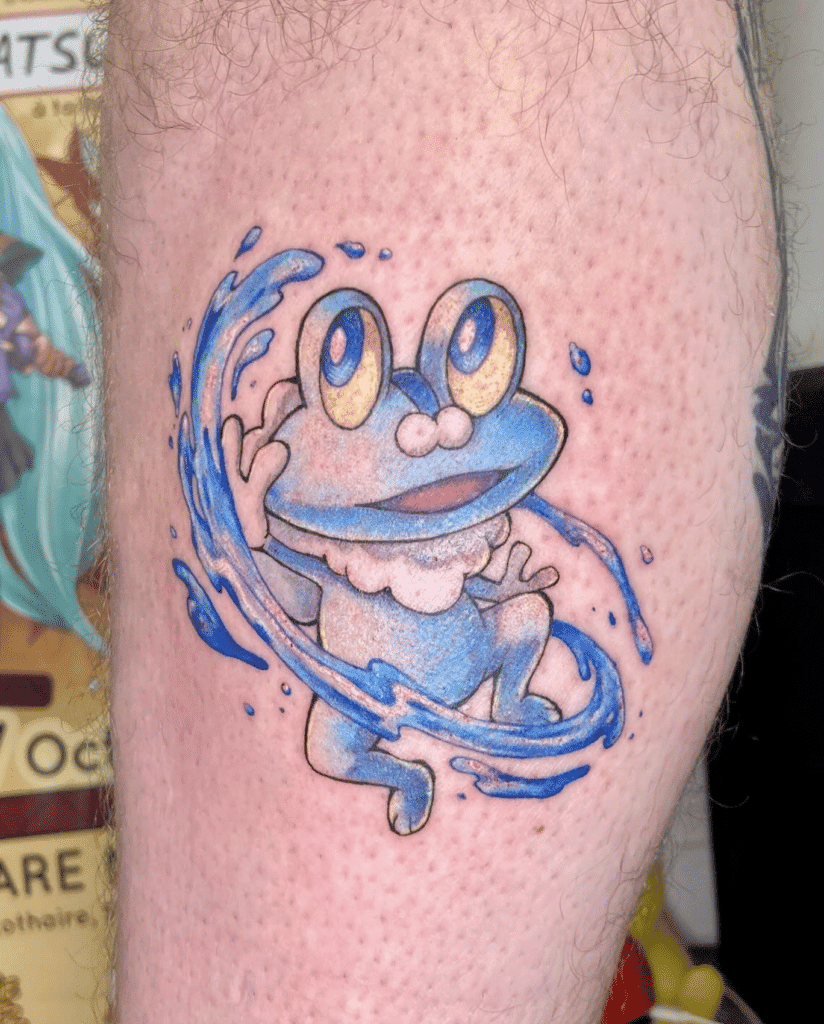 Froakie Water Kalos Pokémon Tattoo