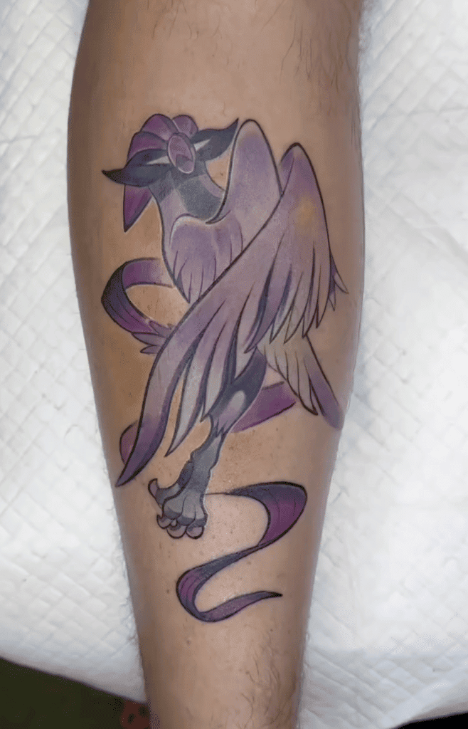 Galarian Articuno Fly Galar Pokémon Tattoo