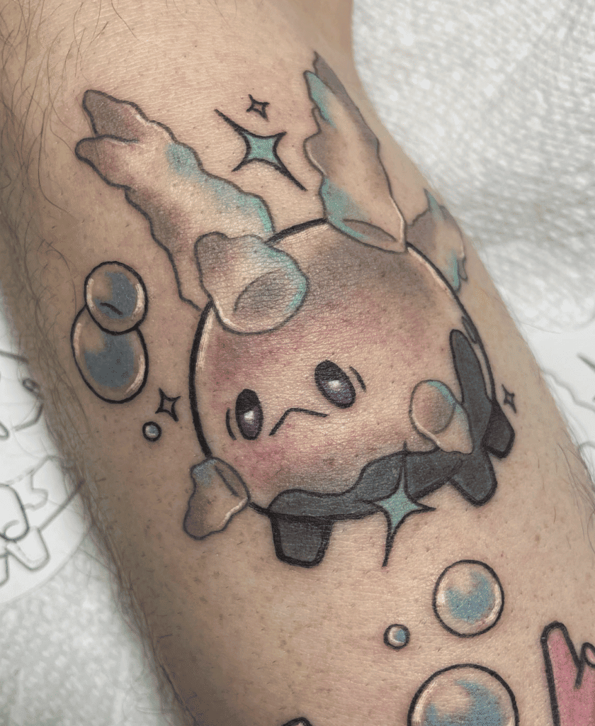 Galarian Corsola Sad Galar Pokémon Tattoo