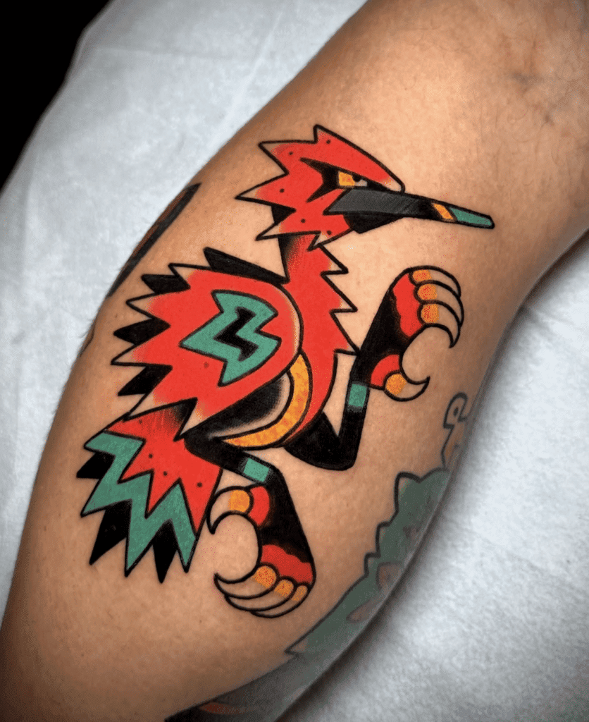 Galarian Mexico Zapdos Galar Pokémon Tattoo