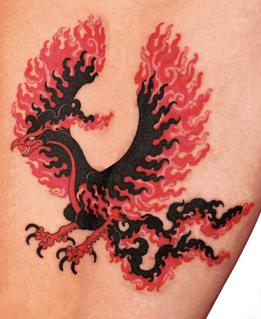 Galarian Moltres Flame Galar Pokémon Tattoo
