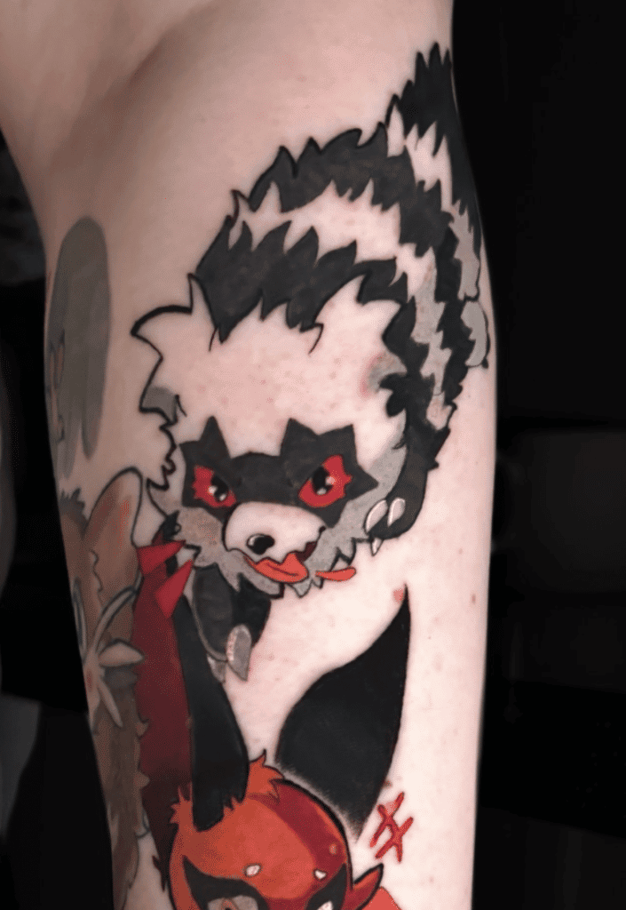 Galarian Zigzagoon Galar Pokémon Tattoo