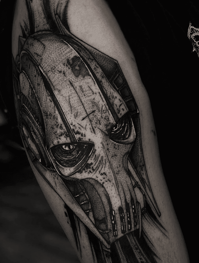 General Grevious Head Star Wars Tattoo