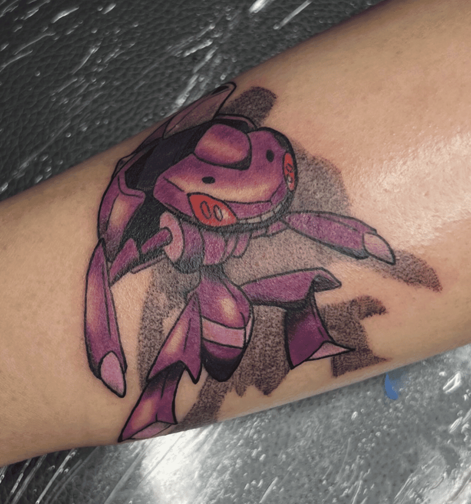 Genesect Classic Unova Pokémon Tattoo