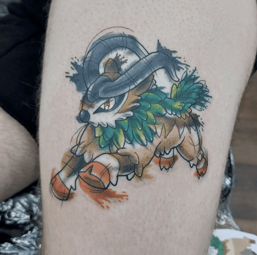 Gogoat Kalos Pokémon Tattoo