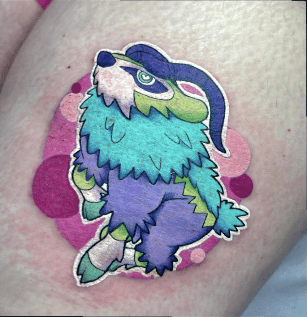 Gogoat Shiny Kalos Pokémon Tattoo