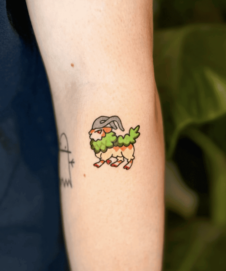 Gogoat Small Kalos Pokémon Tattoo