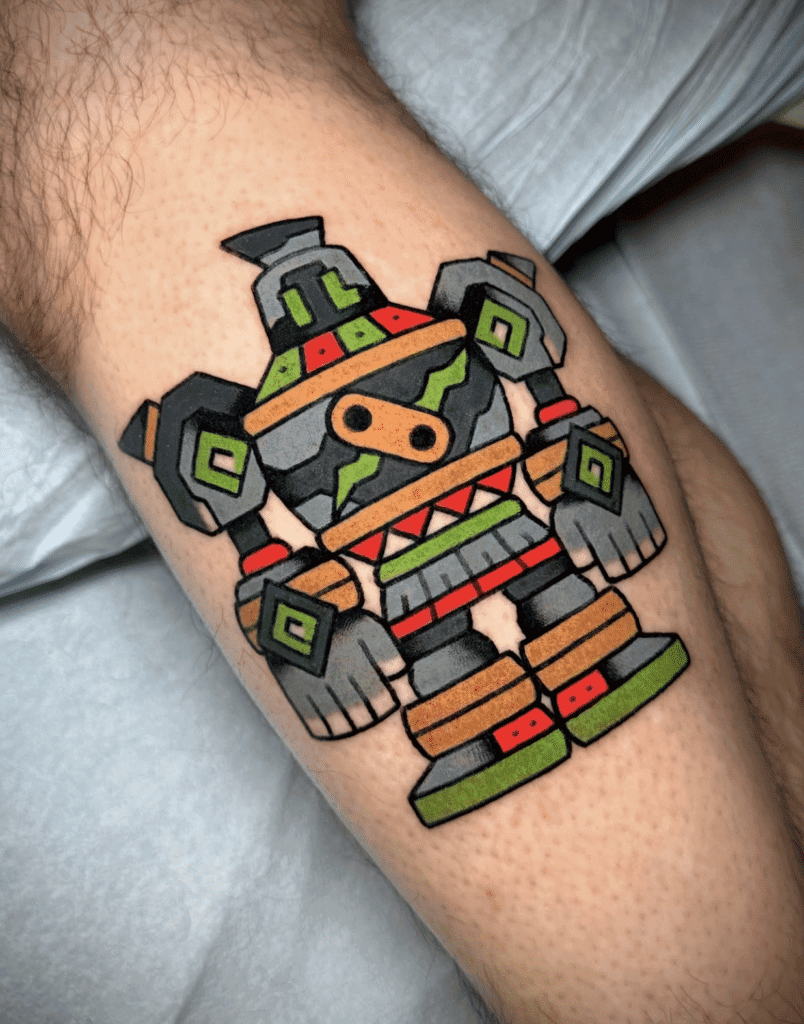 Golurk Shiny Unova Pokémon Tattoo