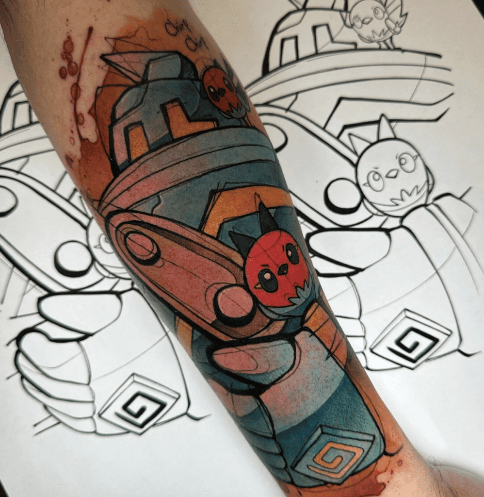 Golurk Unova Pokémon Tattoo