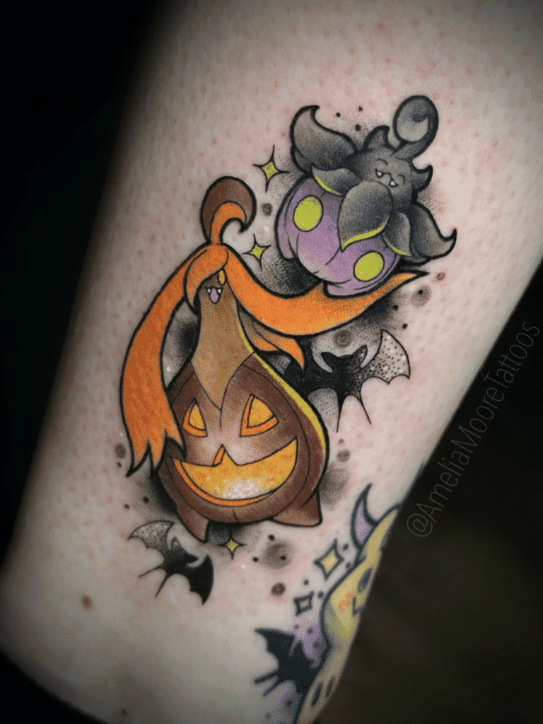 Gourgeist Pumpkaboo Kalos Pokémon Tattoo