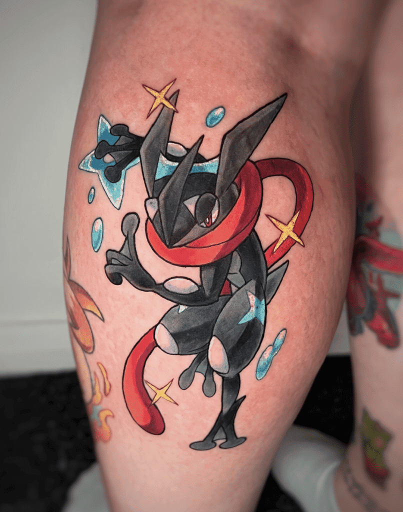 Greninja Shiny Kalos Pokémon Tattoo