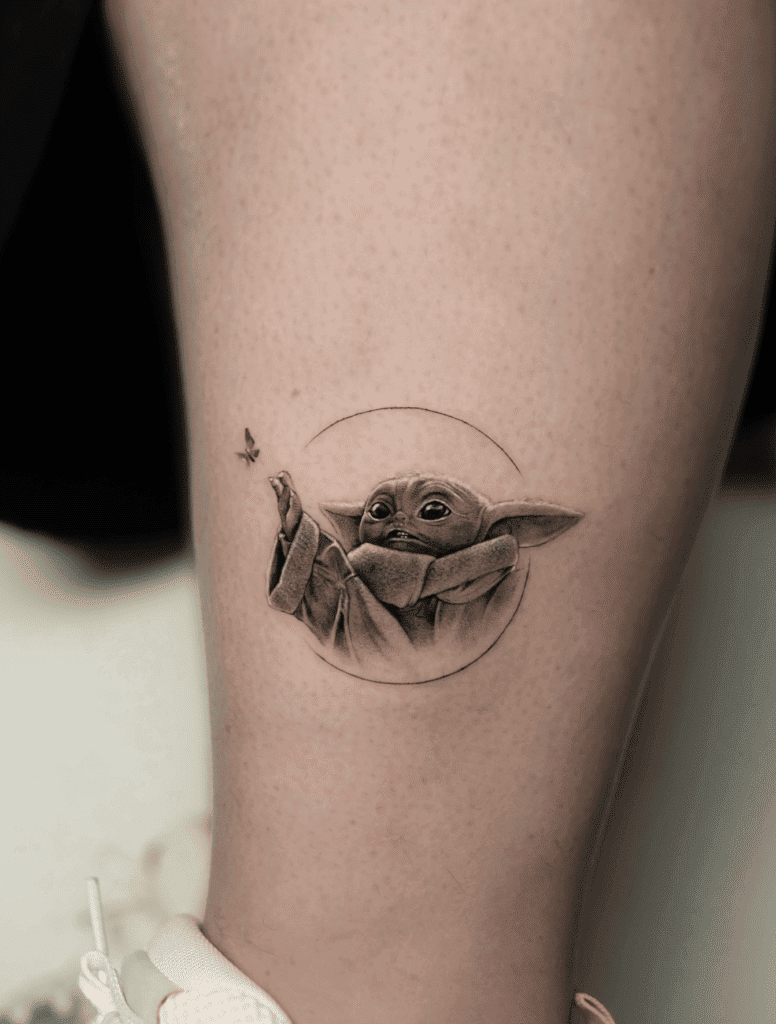 Grogu Insect Star Wars Tattoo