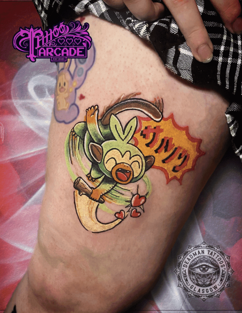 Grookey Galar Pokémon Tattoo