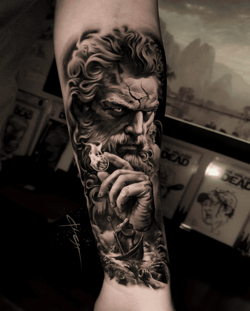 Hades Underworld Greek Mythology Tattoo
