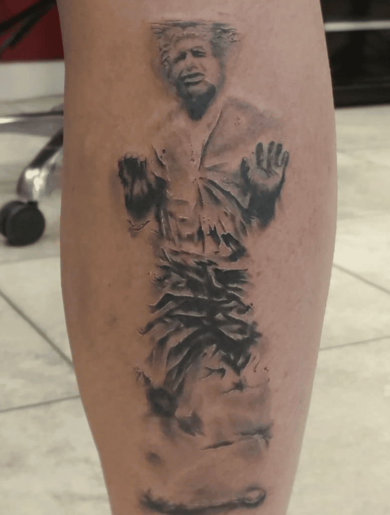 Han Solo Frozen Star Wars Tattoo
