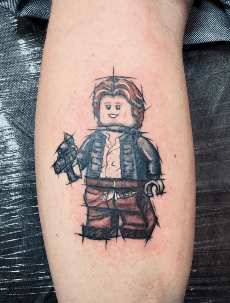 Han Solo Lego Star Wars Tattoo