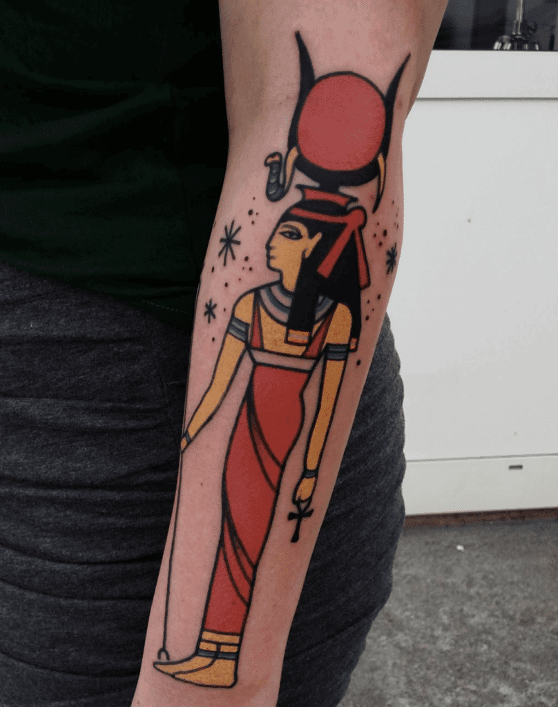 Hathor Egyptian Mythology Tattoo