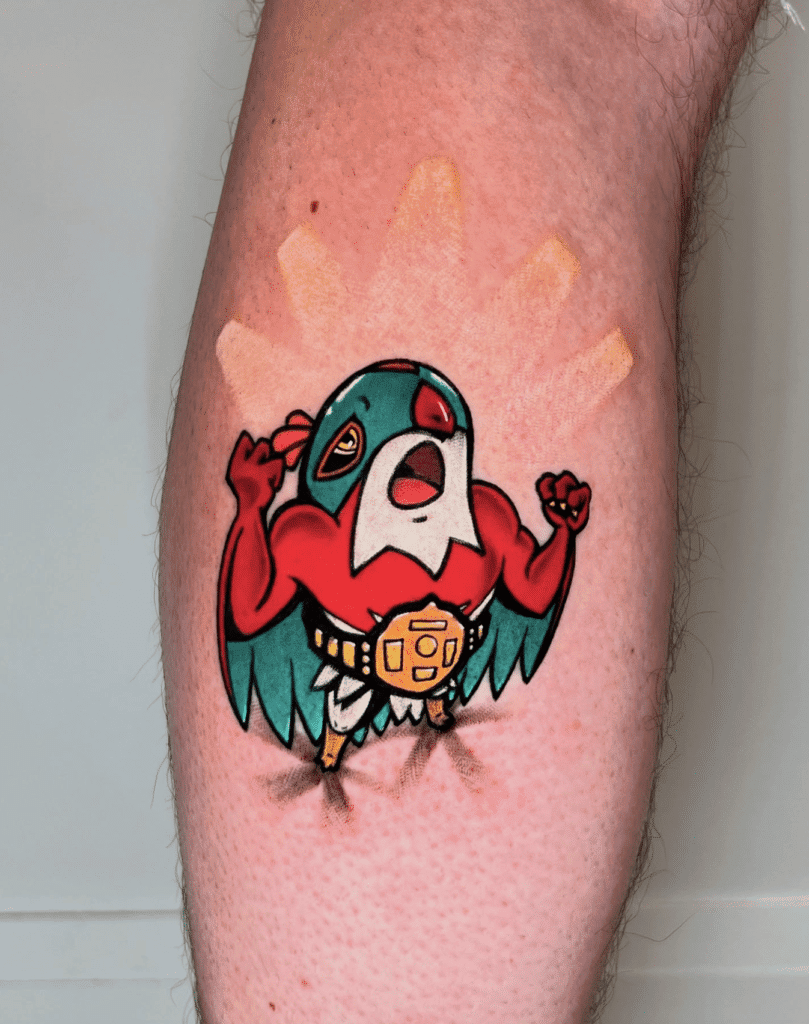 Hawlucha Champion Kalos Pokémon Tattoo