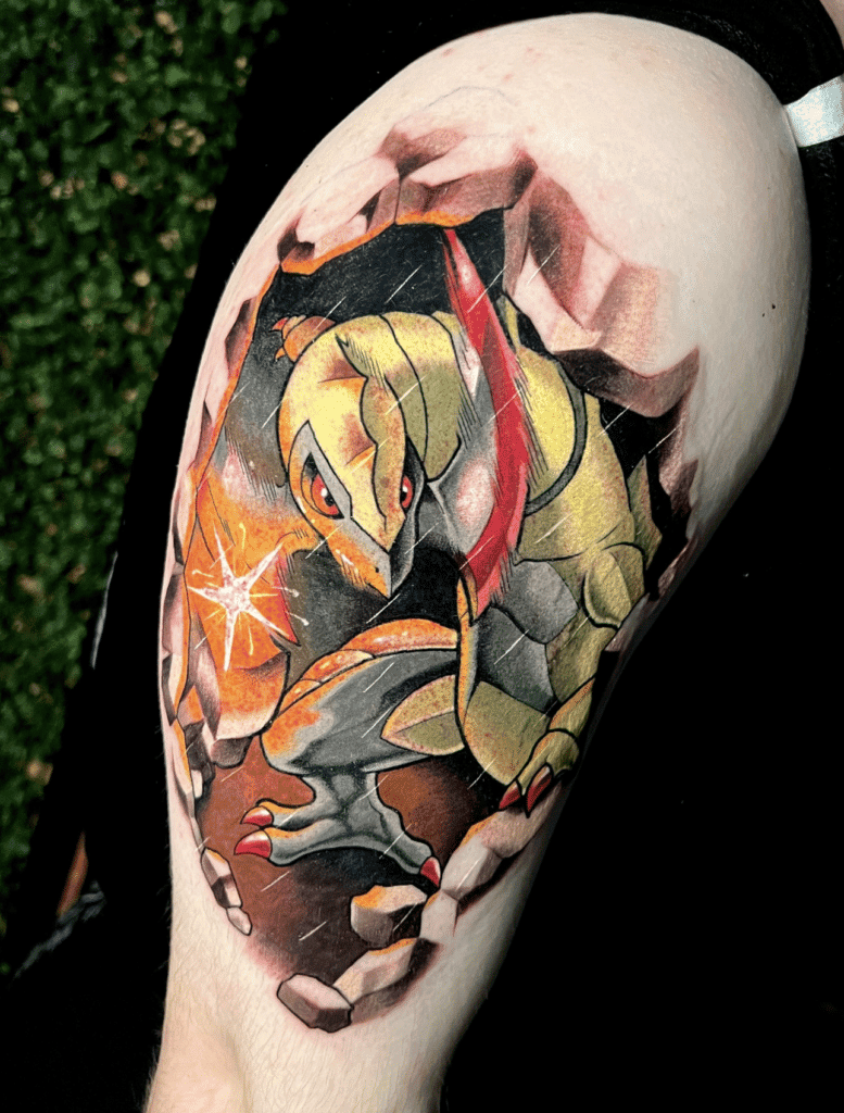 Haxorus Grind Unova Pokémon Tattoo