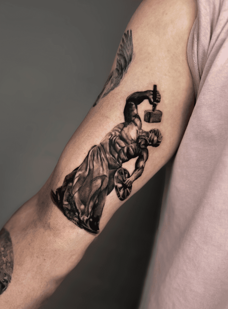 Hephaestus Greek Mythology Tattoo