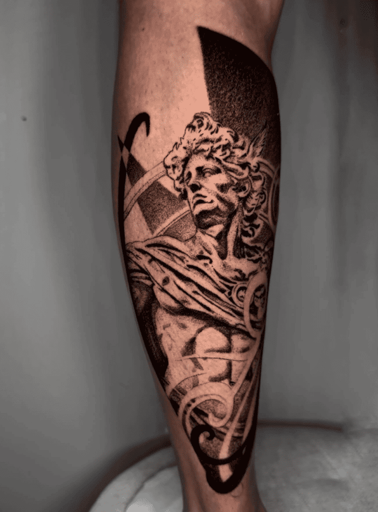 Hermes God Greek Mythology Tattoo