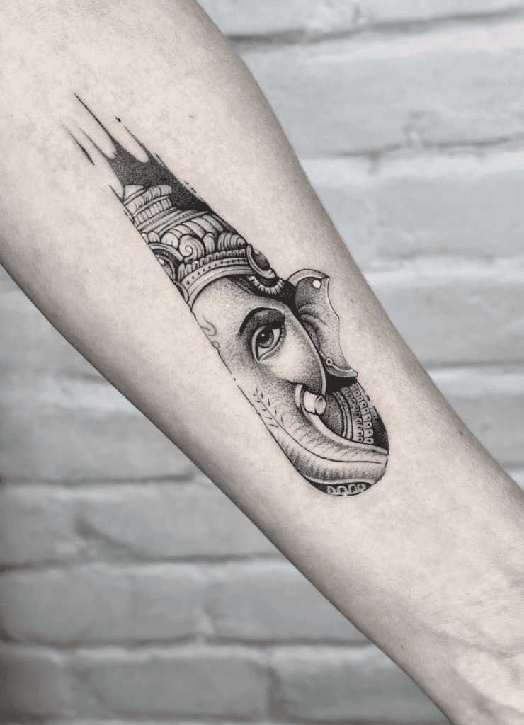 Hindu Mythology Ganesha Tattoo