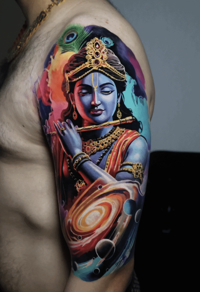 Hindu Mythology Krishna Tattoo