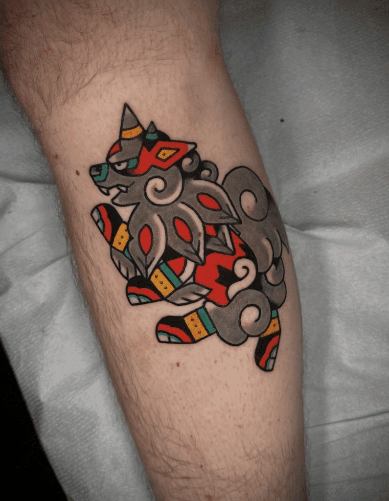 Hisuian Arcanine Mexico Hisui Pokémon Tattoo