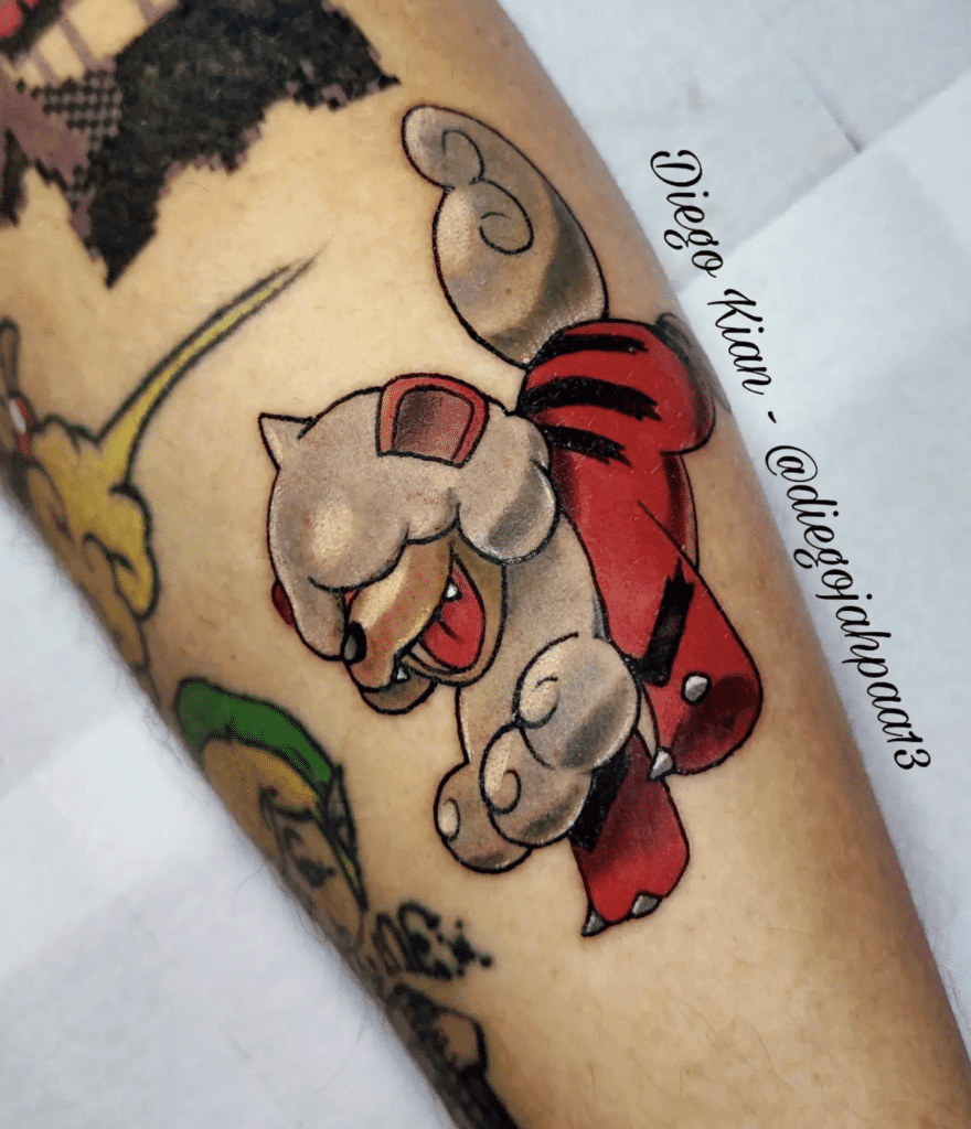 Hisuian Growlithe Hisui Pokémon Tattoo