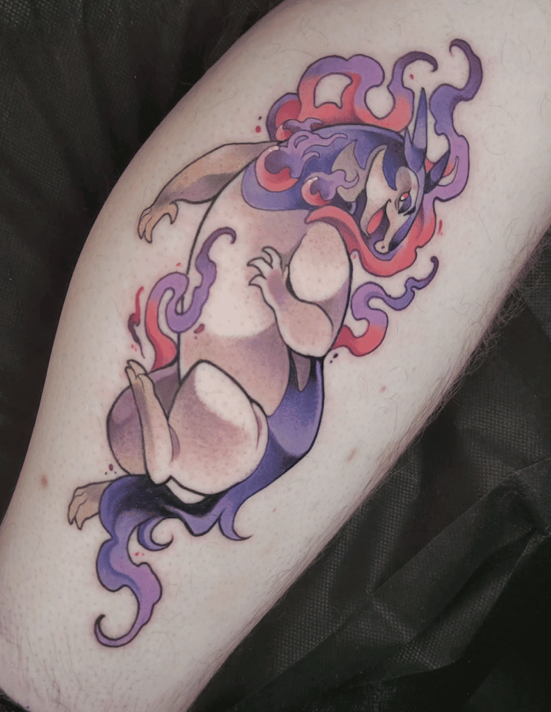 Hisuian Typhlosion Flame Hisui Pokémon Tattoo