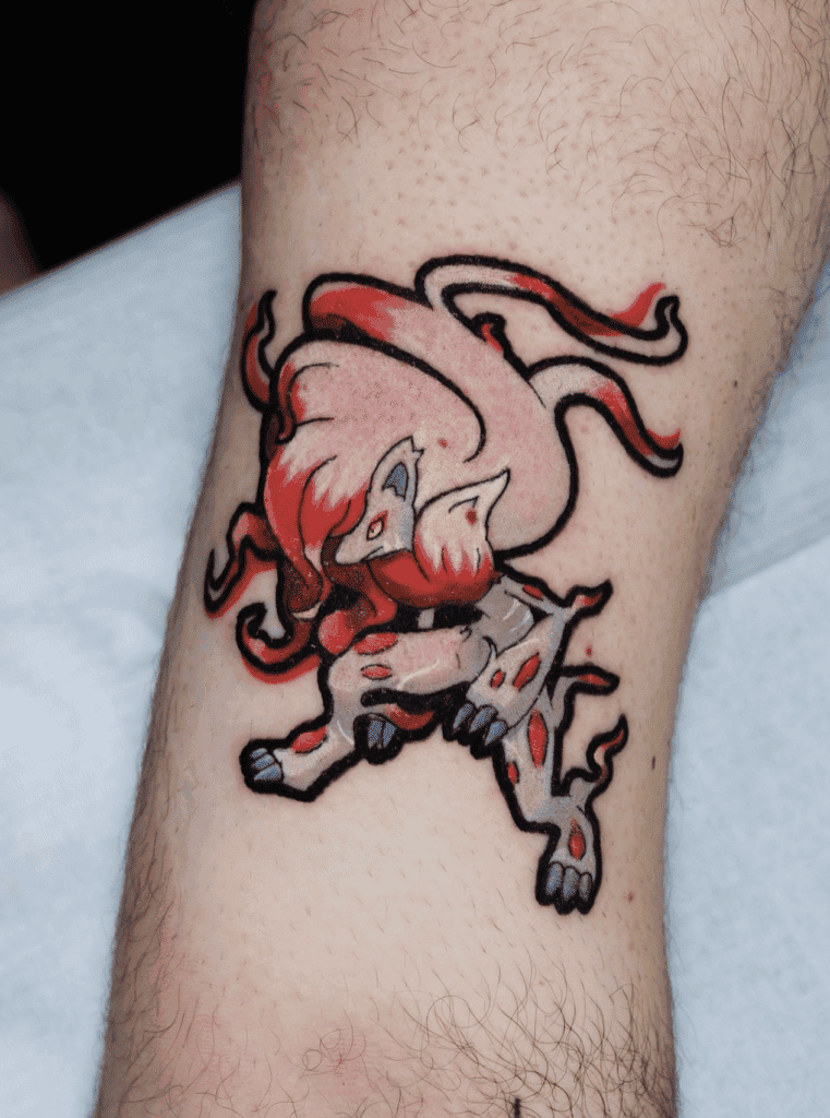 Hisuian Zoroark Hisui Pokémon Tattoo