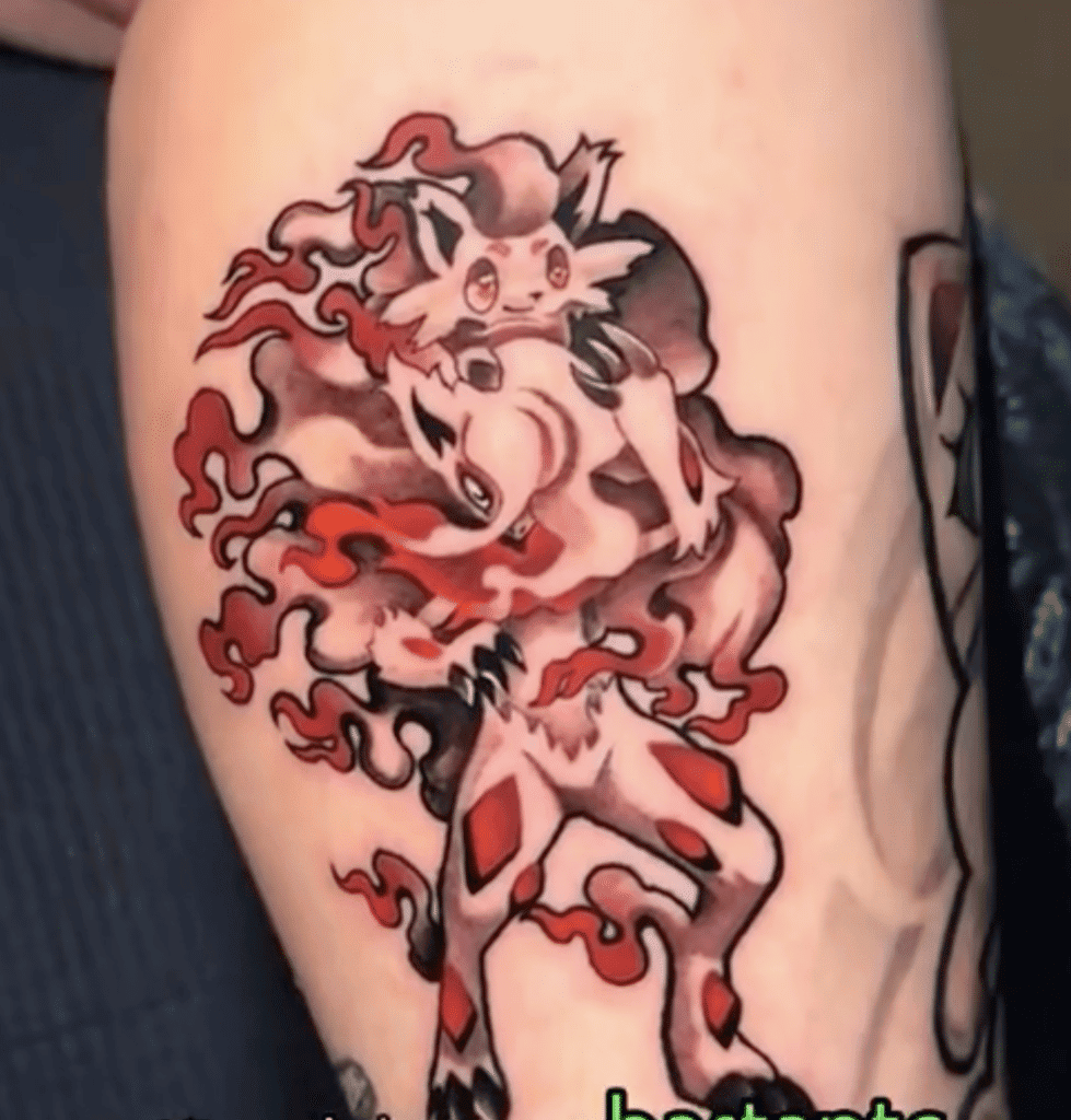 Hisuian Zoroark Pair Hisui Pokémon Tattoo