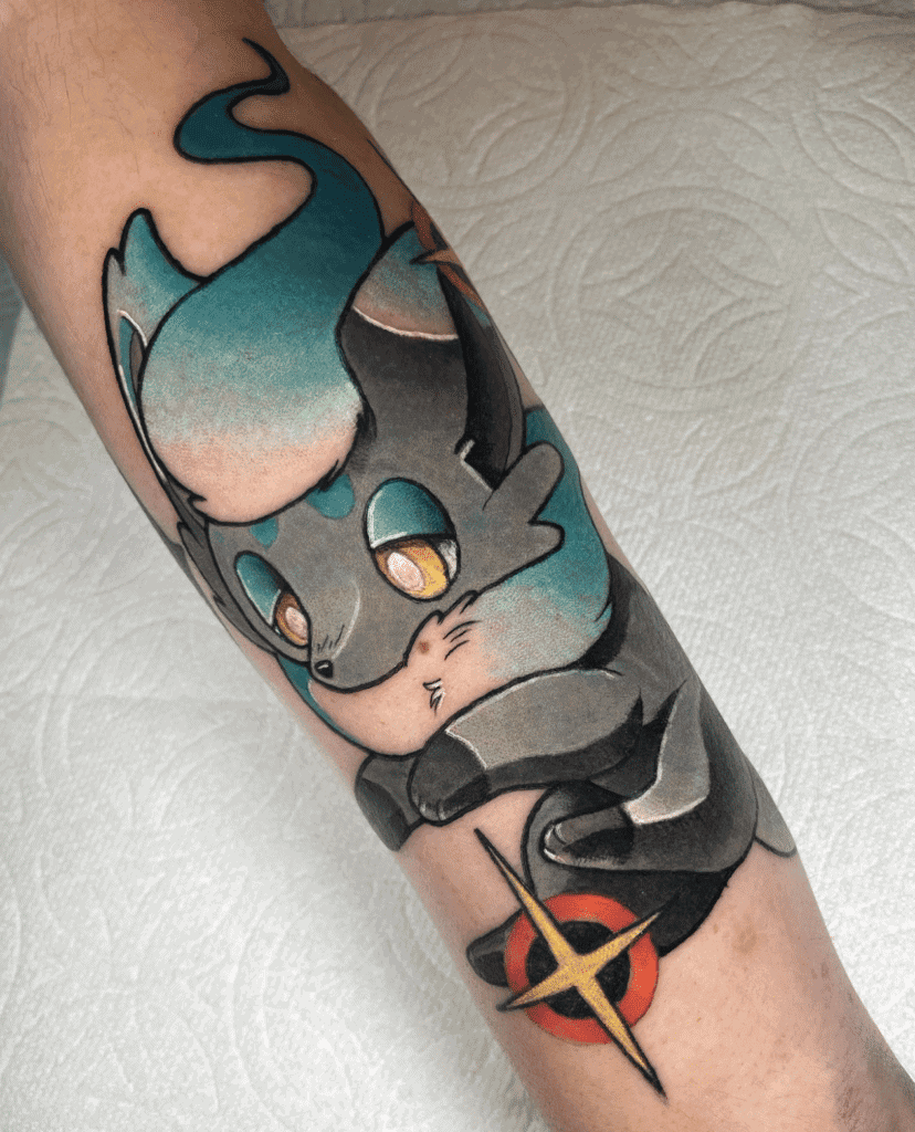 Hisuian Zorua Shiny Hisui Pokémon Tattoo