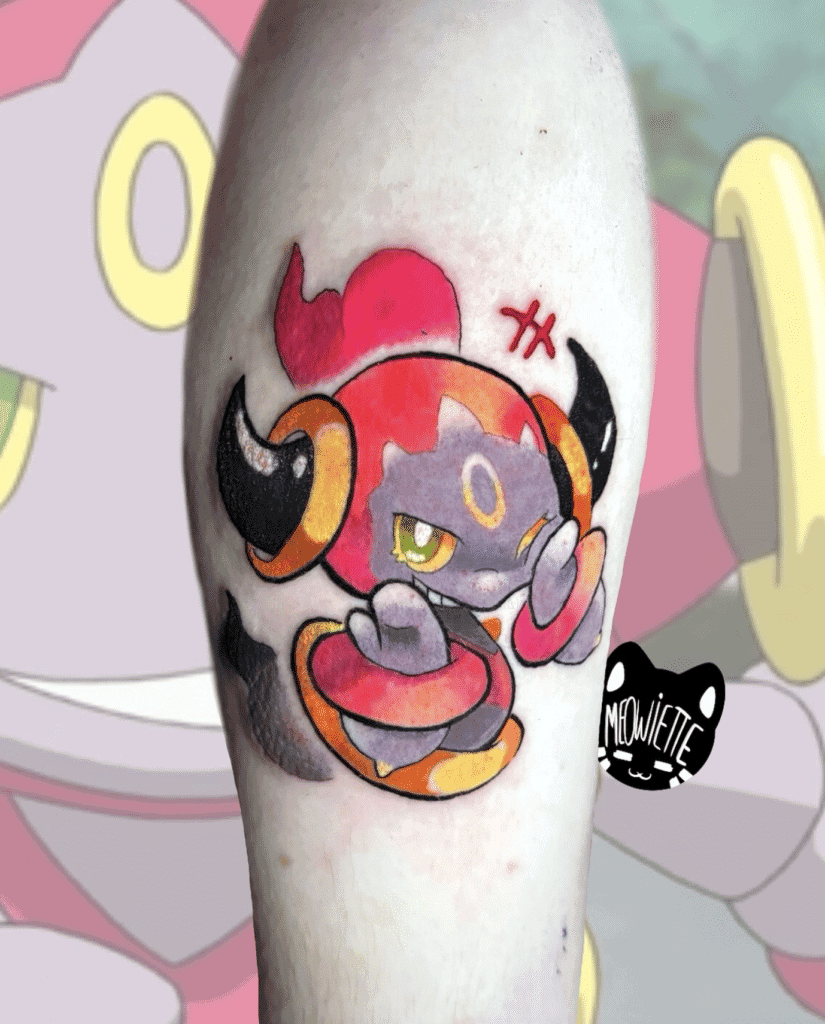 Hoopa Shy Kalos Pokémon Tattoo