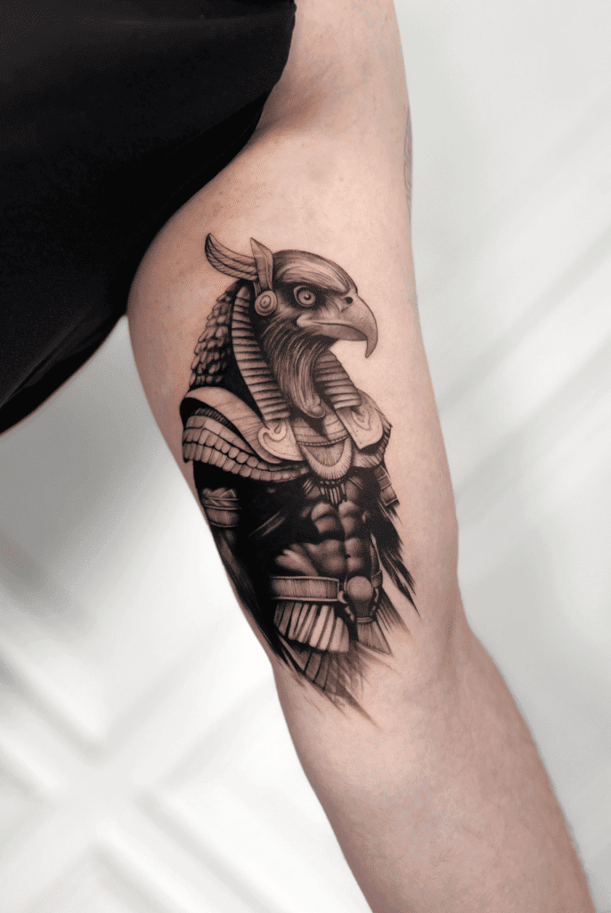 Horus Falcon Egyptian Mythology Tattoo