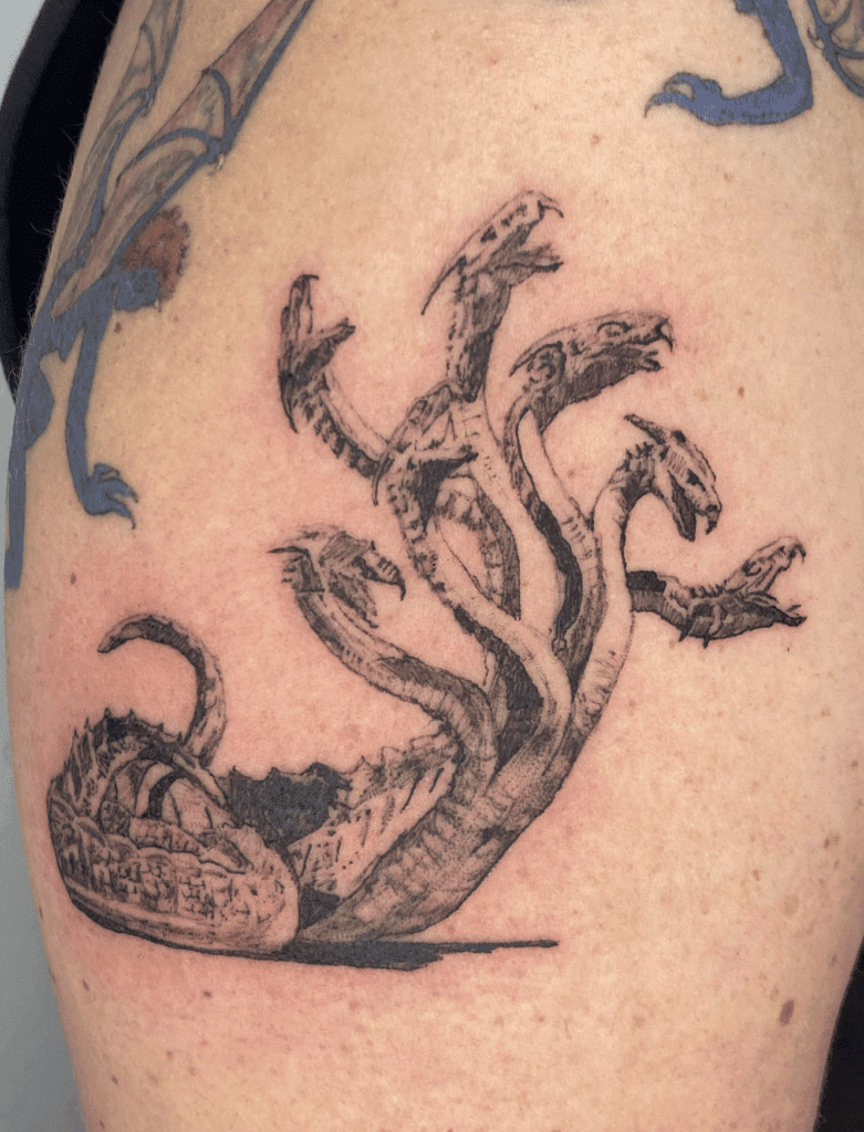 Hydra Snake Greek Mythology Tattoo