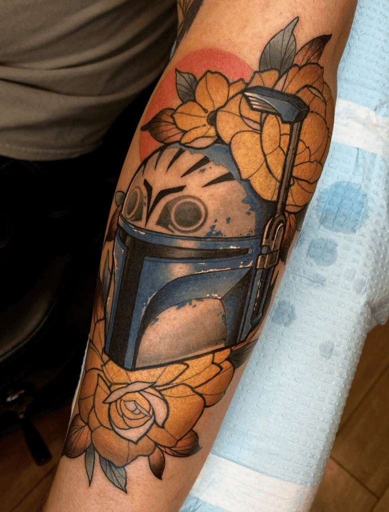 Jango Fett Helmet Star Wars Tattoo