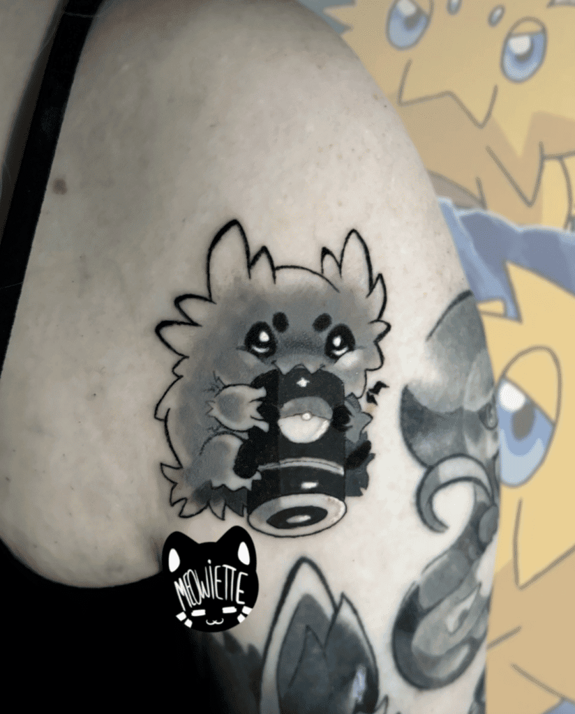 Joltik Battery Unova Pokémon Tattoo