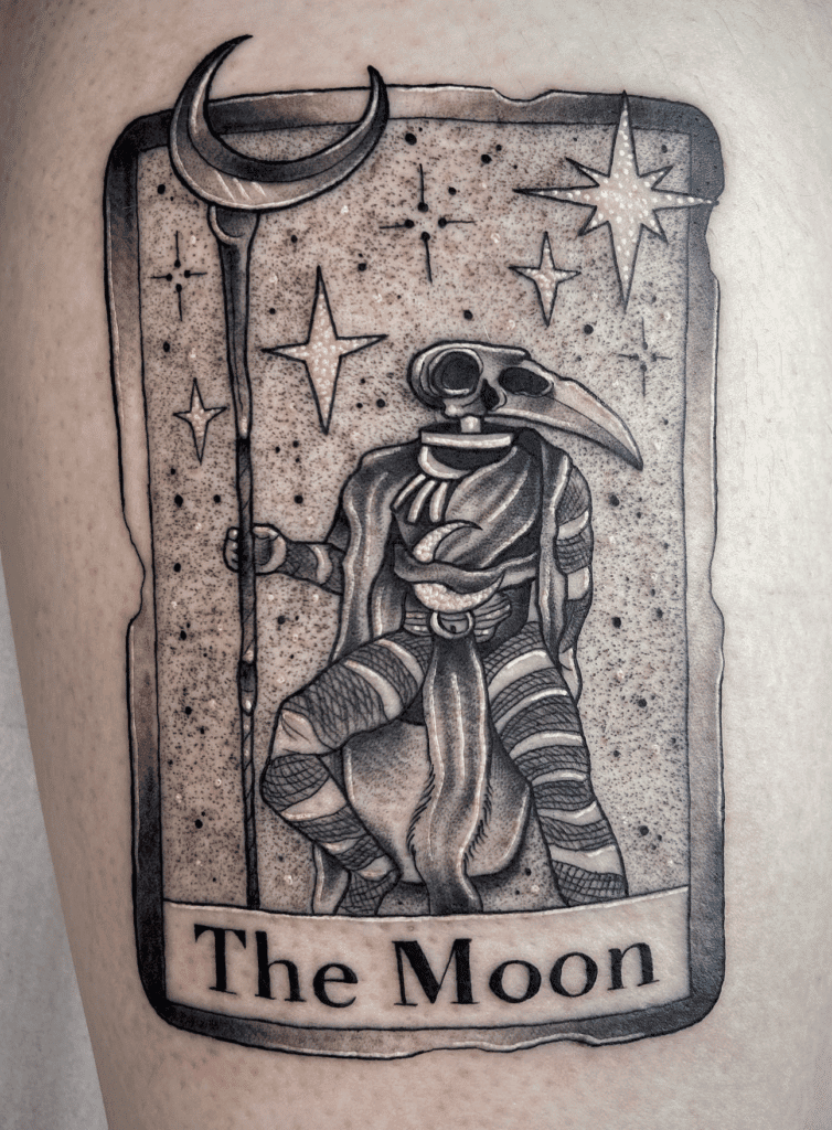 Khonsu Tarot Egyptian Mythology Tattoo