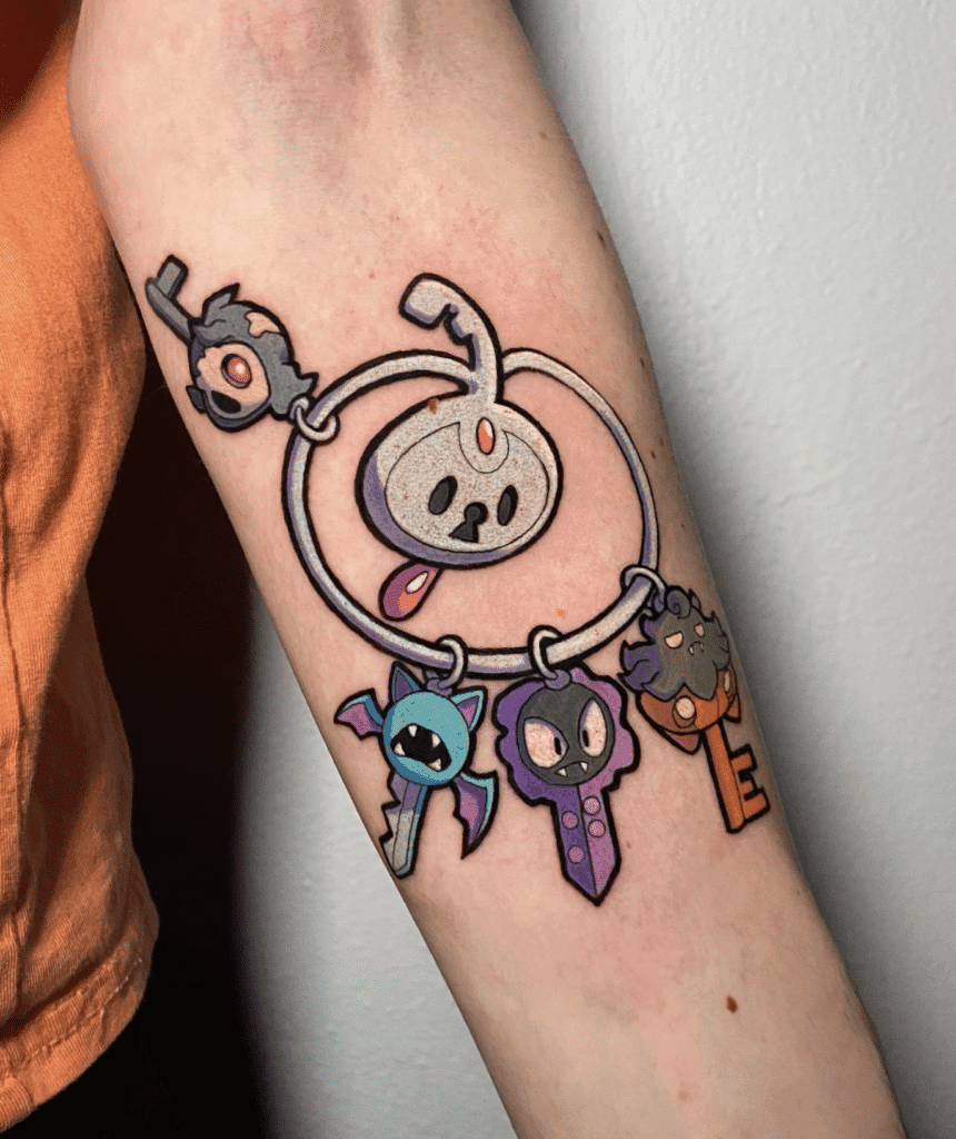 Klefki Keys Kalos Pokémon Tattoo