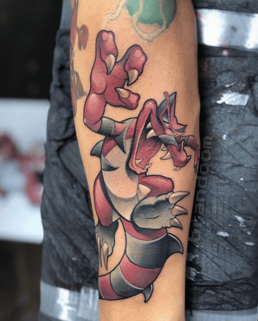Krookodile Cool Unova Pokémon Tattoo