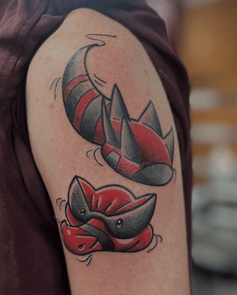 Krookodile Water Unova Pokémon Tattoo
