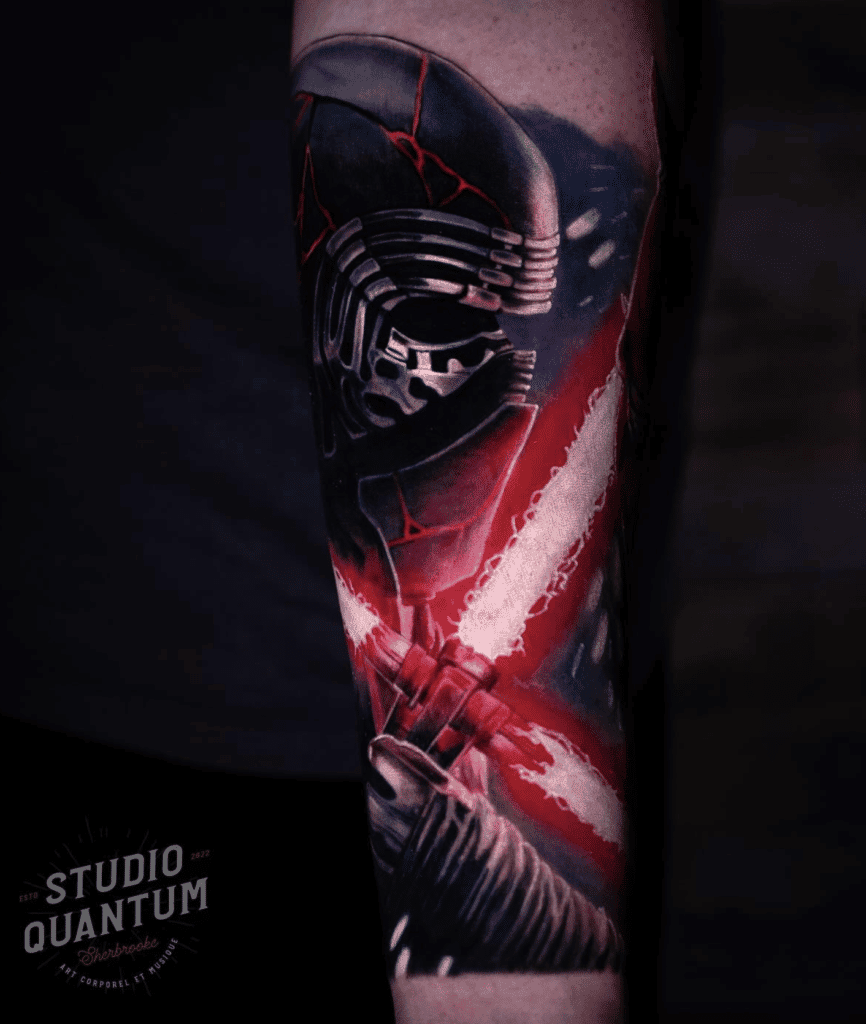 Kylo Ren No Hood Star Wars Tattoo