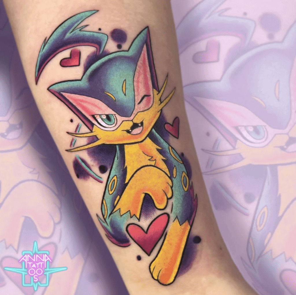 Liepard Unova Pokémon Tattoo